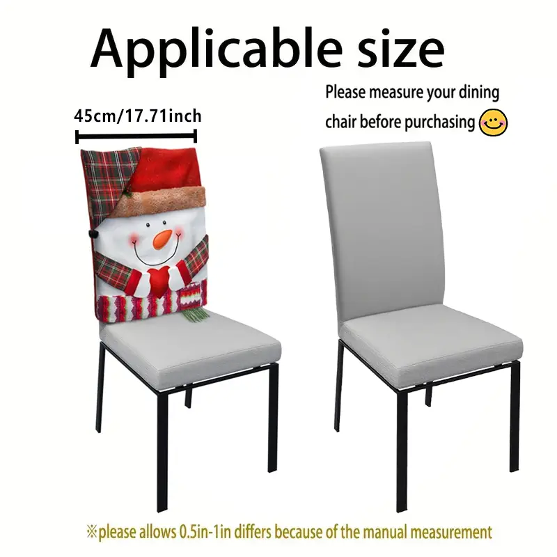 Christmas decoration Cartoon Chair Cover
