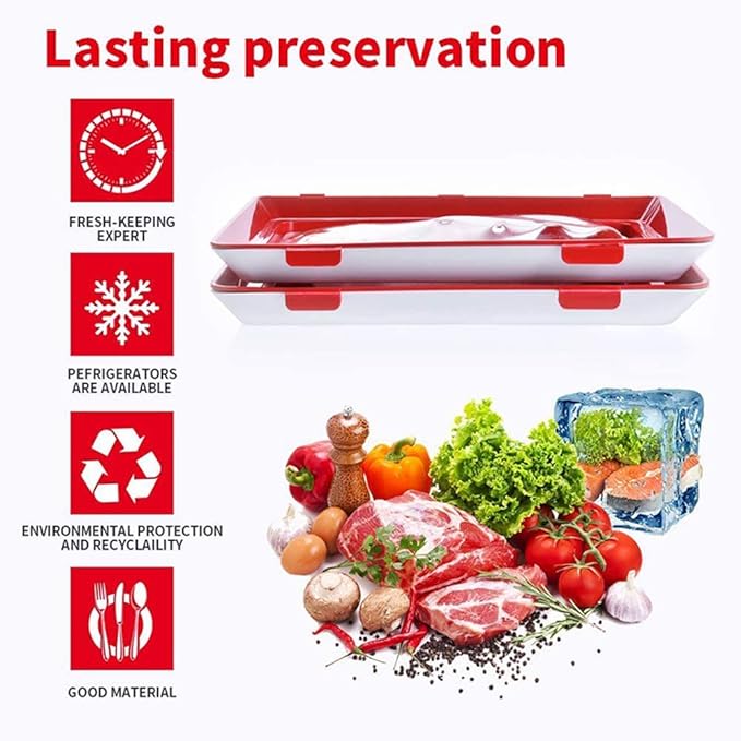 Environmentally friendly design - Reusable Food Preserving Tray🥰