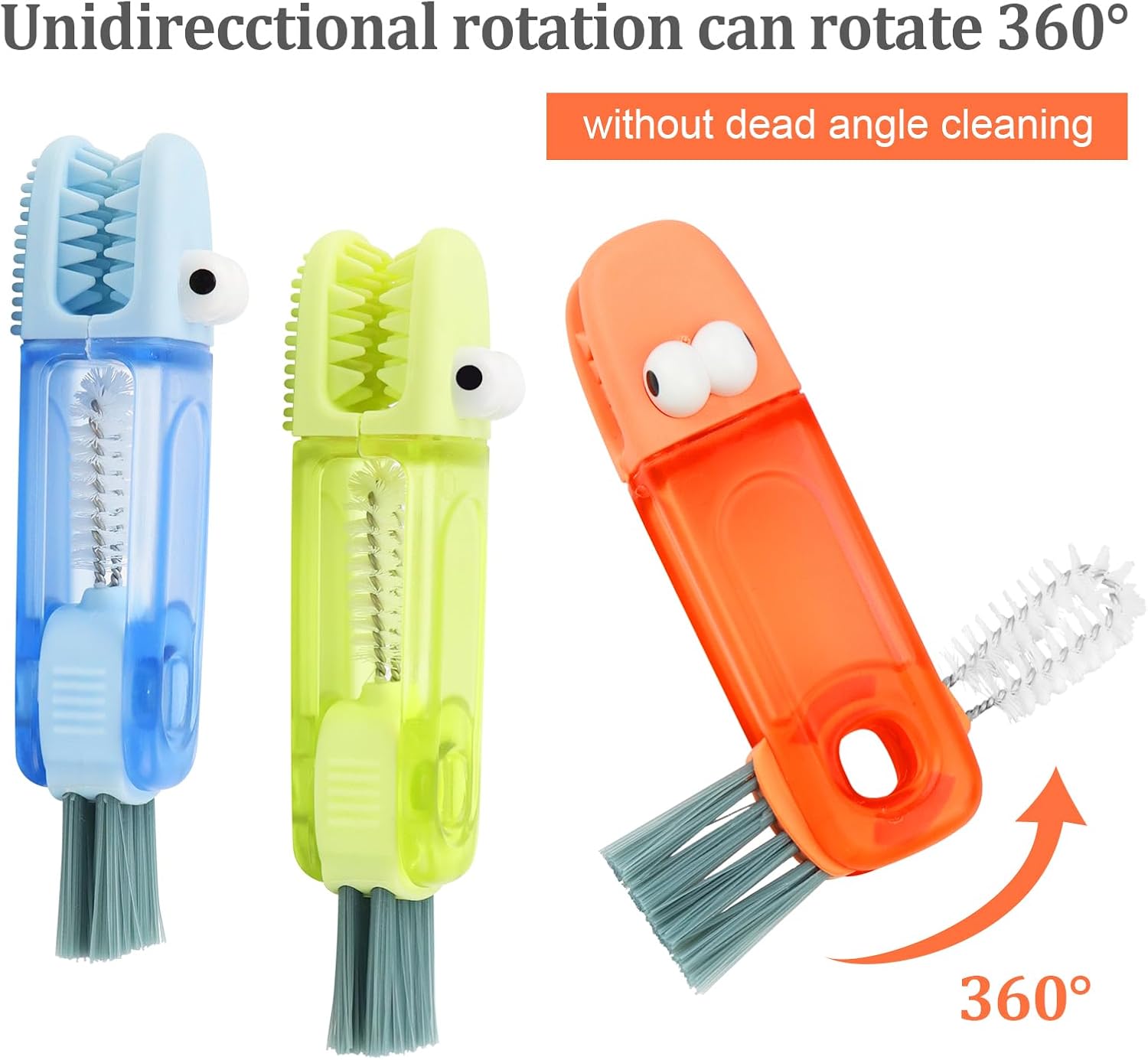 New Multifunctional cleaning brush, 4 in 1 cleaning brush for cup lid