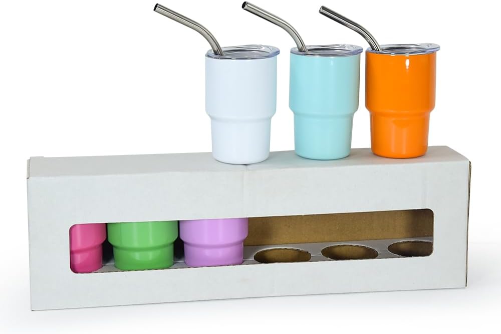 Tumblers Blank Stainless Steel Cute Shot Glasses Set