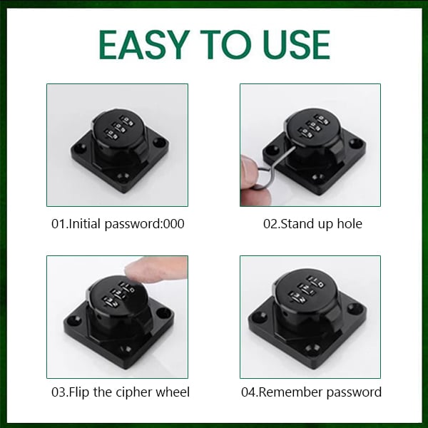 (🔥HOT SALE NOW 49% OFF) - Anti-theft Cabinet Password Locks(🔥BUY 2 Get 1 Free  NOW!)