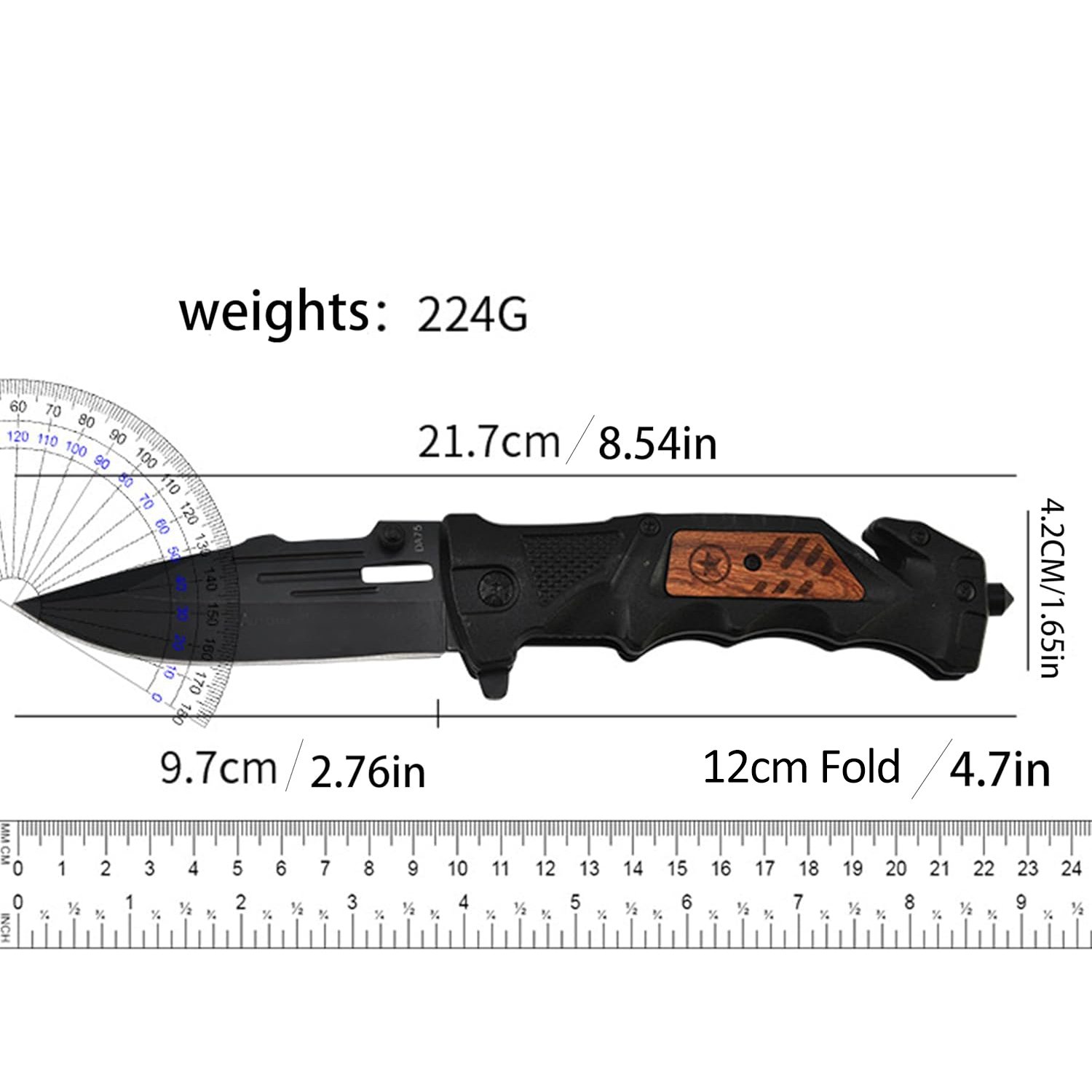 🔥Hot Sale 49% OFF🔪Multifunctional Outdoor Survival Folding Tactical Knife with Lock
