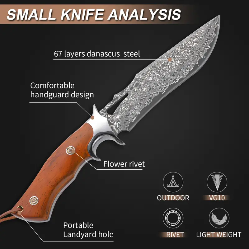 DRG SKL™ Wave-Blade Hunting Knife – Straight Knife Classic Series