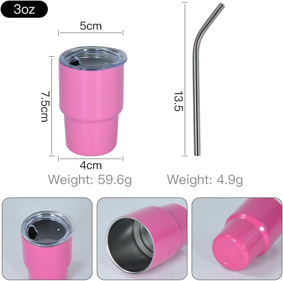 Tumblers Blank Stainless Steel Cute Shot Glasses Set