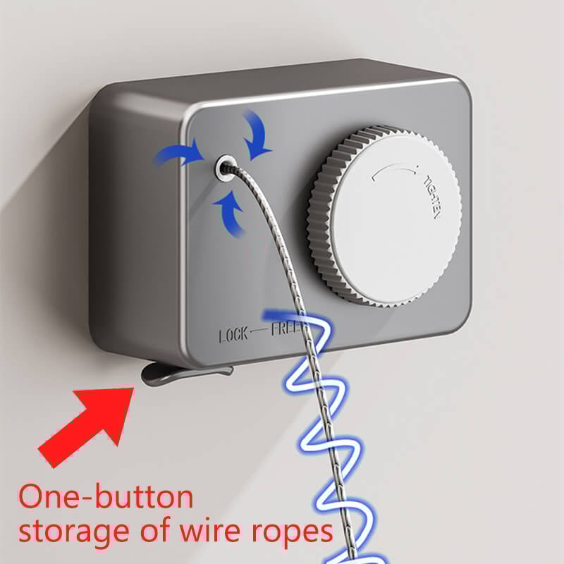 (🧑‍🎄Christmas Hot Sale 49% OFF)Drill-Free Invisible Adjustable Clothesline