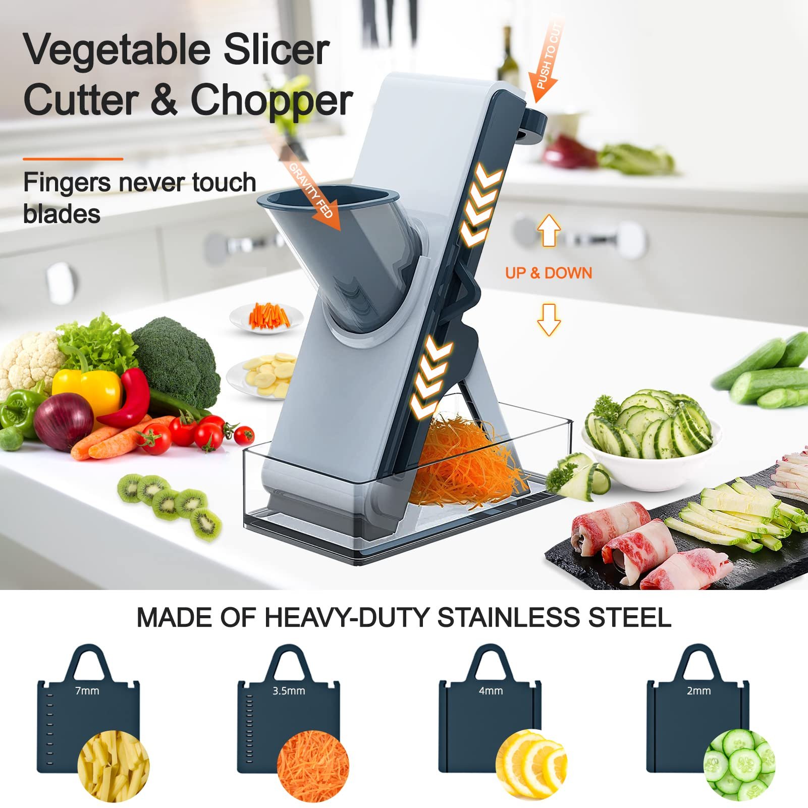 Multifunctional Vegetable Slicer Cutter & Chopper