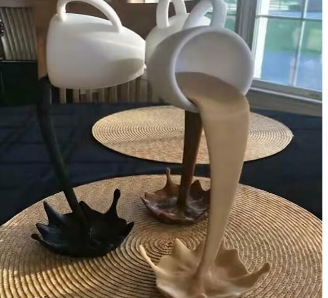 Floating Spilling Coffee Cup