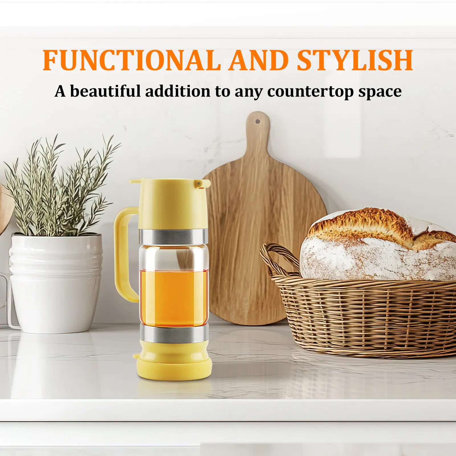 Honey Dispenser No Drip with Base