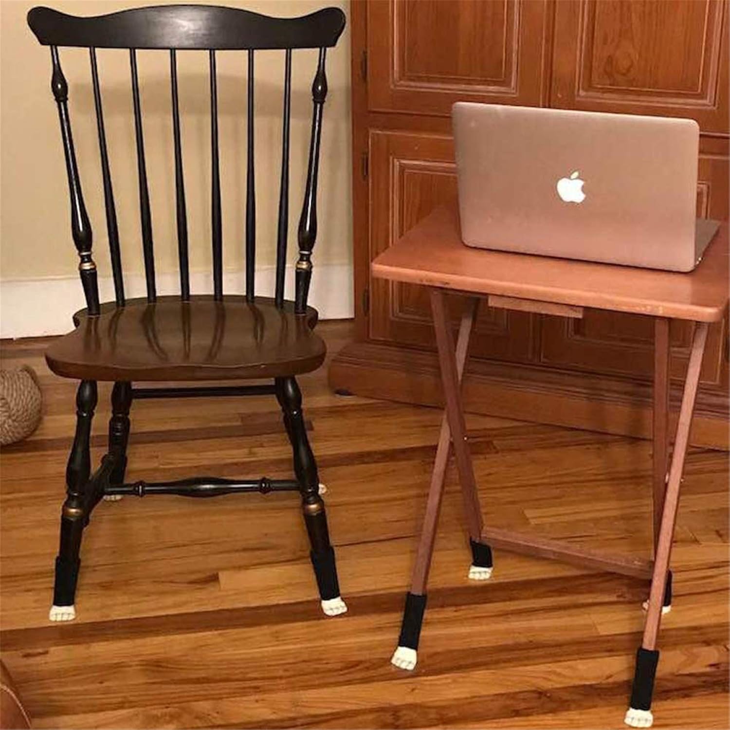  Chair Leg Socks Cat Paw Chair Leg Covers Elastic Furniture Feet Socks