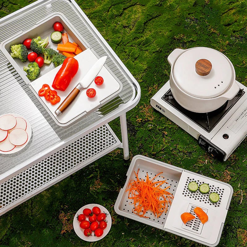 Multi-Functional Grater & Drainer Cutting Board