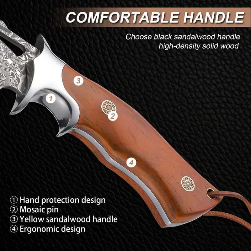 DRG SKL™ Wave-Blade Hunting Knife – Straight Knife Classic Series