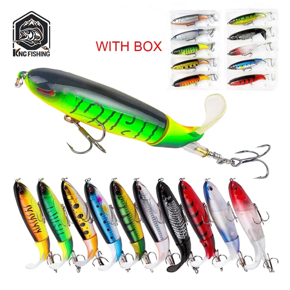 🎣🐟 Whopper Plopper Fishing Lures – Lifelike Swimbaits with Hook