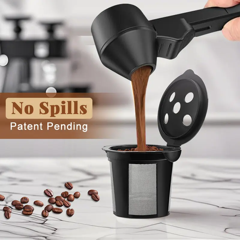 Spoon 2 Tablespoon Capacity丨Scoop with Funnel for Ground Coffee, Protein Powder, Tea