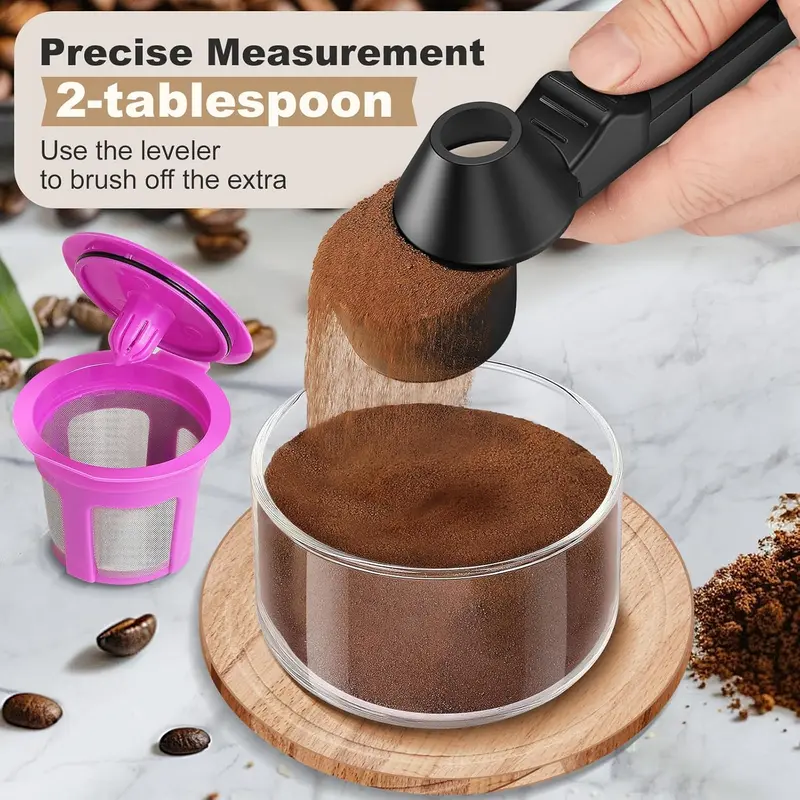 Spoon 2 Tablespoon Capacity丨Scoop with Funnel for Ground Coffee, Protein Powder, Tea