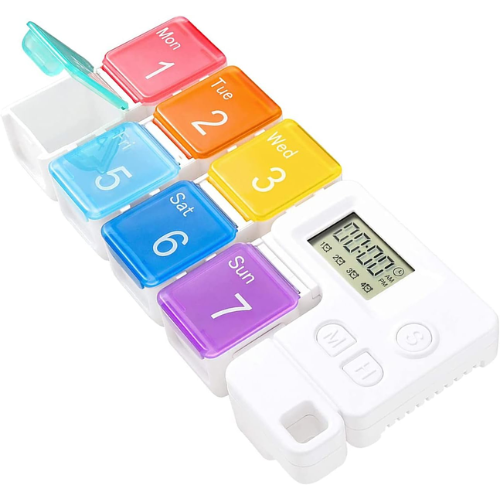 Smart Pill Organizer with Daily Alarms