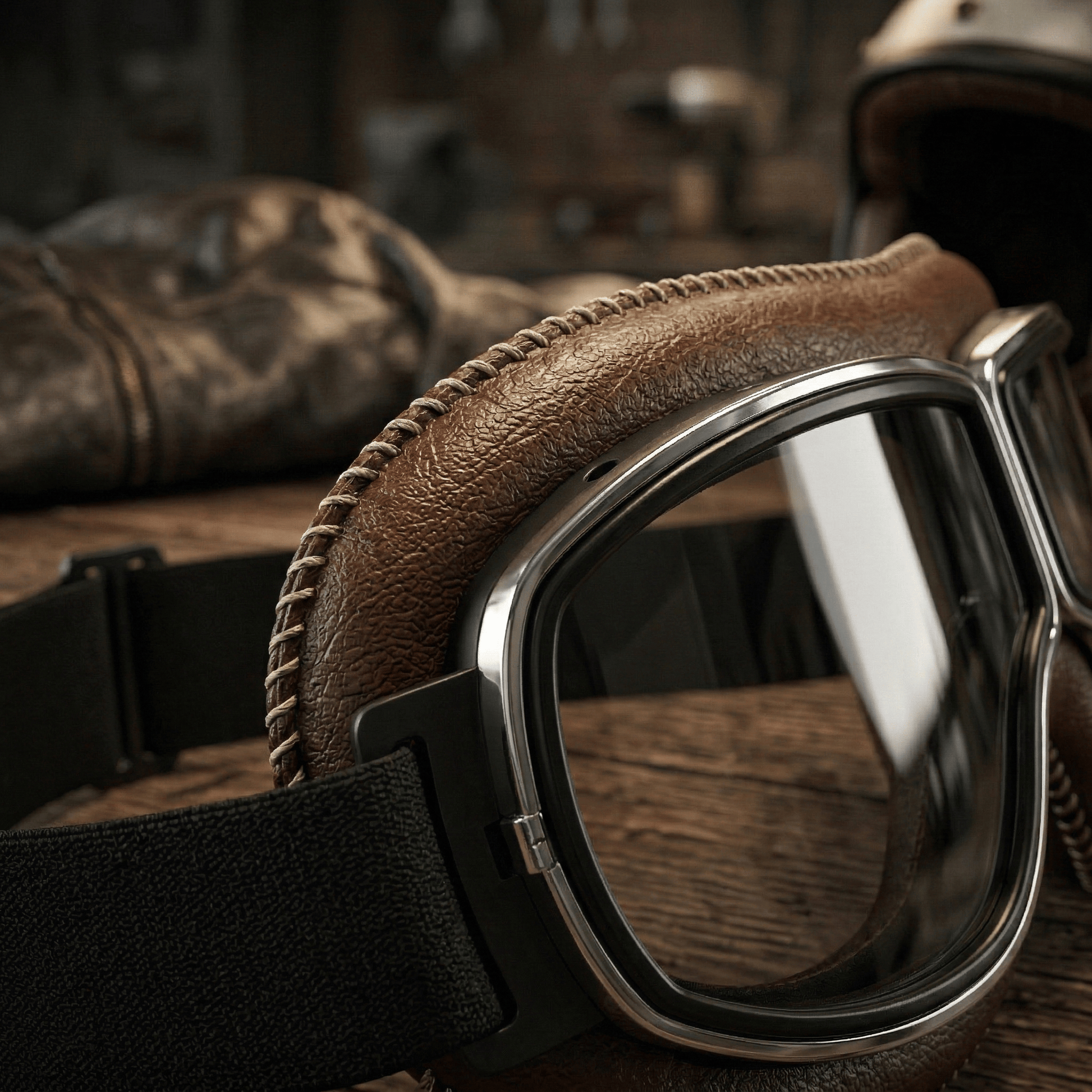 OTG Vintage Motorcycle   Goggles 🕶️ - Fits Over   Prescription Glasses, Soft Padded   Retro Riding Glasses with Anti-   Slip Strap & UV400