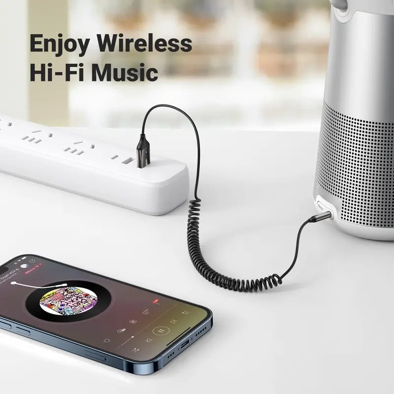 🔥Hot Sale 49% OFF🌟 Aux to Bluetooth 6.0 Car external Bluetooth receiving device