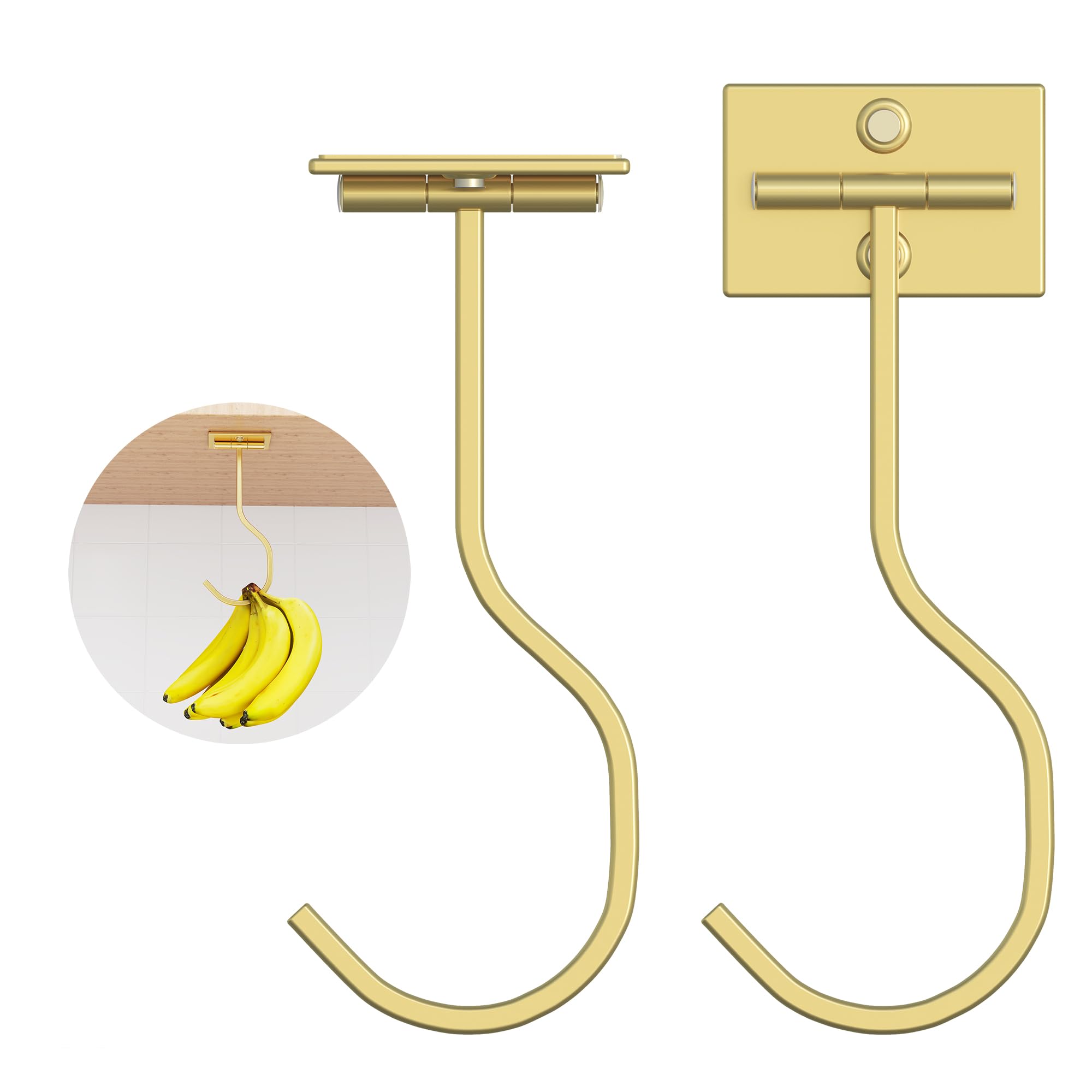 Self Adhesive Banana Hook, Metal Banana Hanger Hook