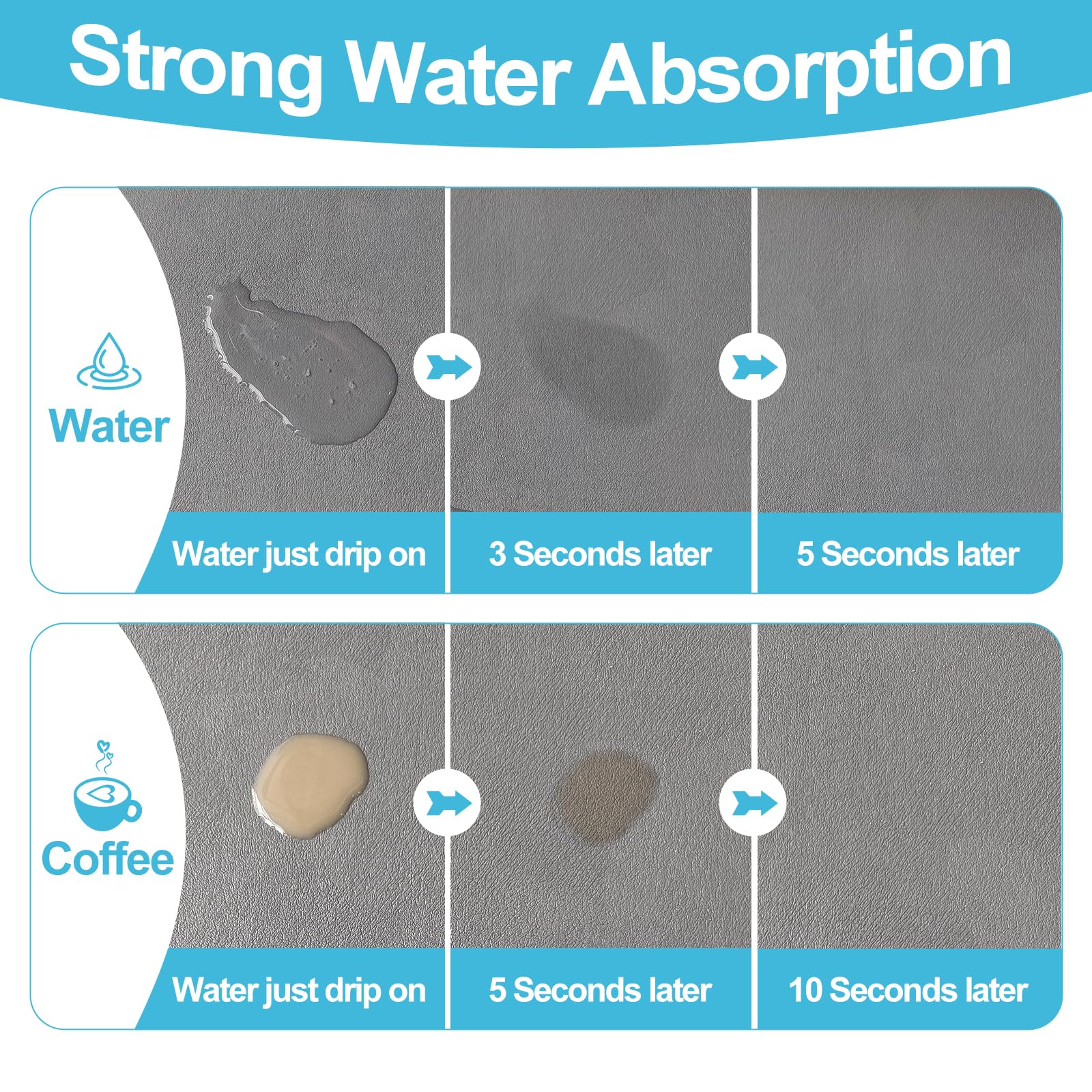 Dish Drying Mat for Kitchen Counter,