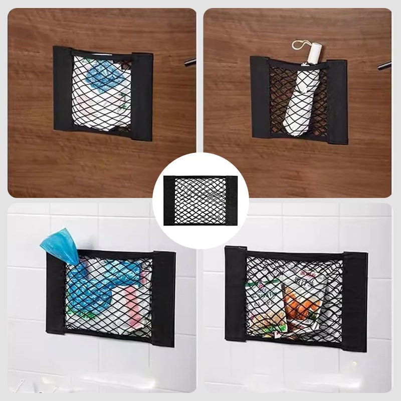 🌸Plastic Bag Storage Mesh Bag (With adhesive tape)