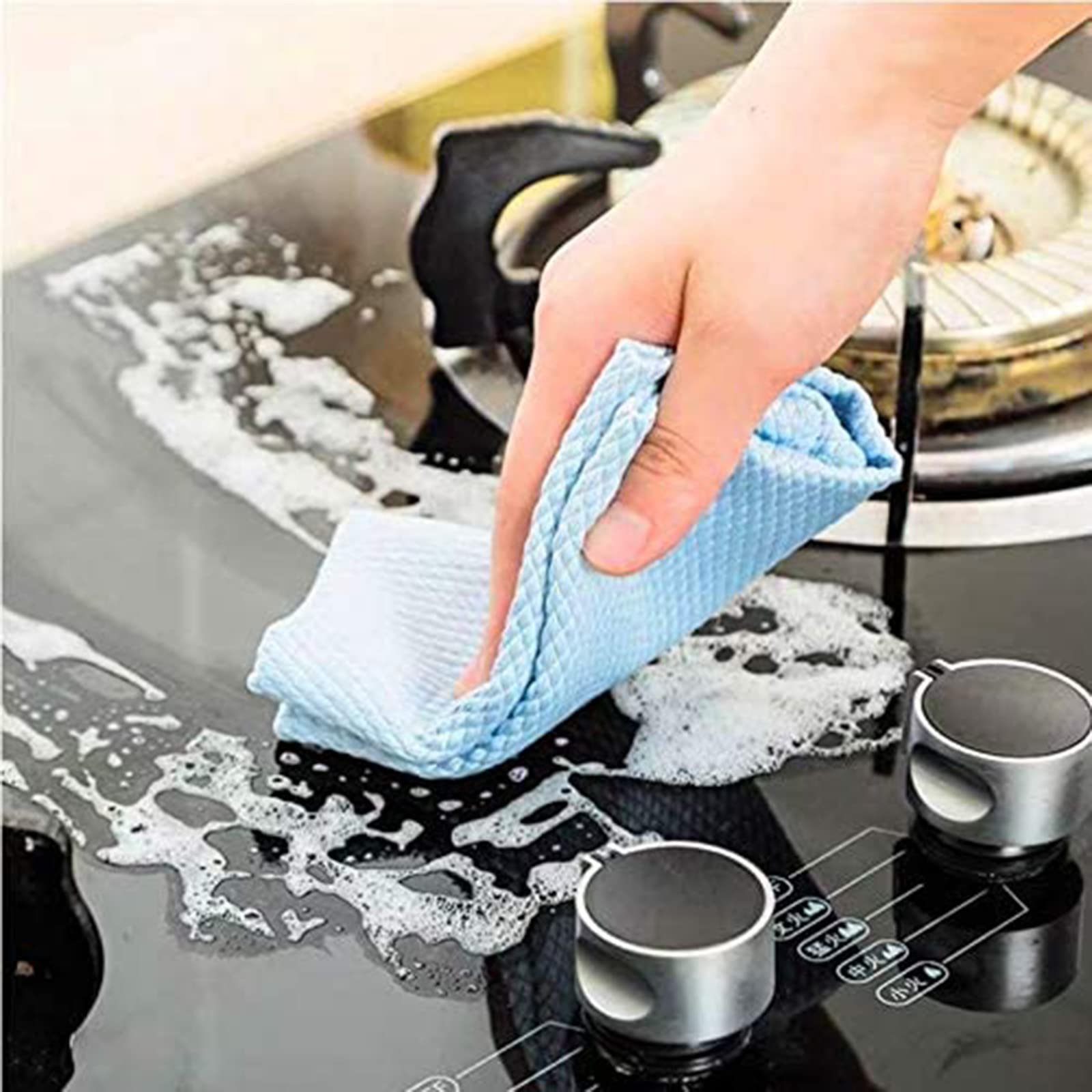 10 Counts Microfiber Reusable Cleaning Rags