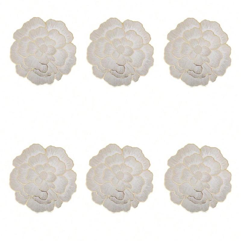 Floral Pattern Placemat, 6 Counts/set