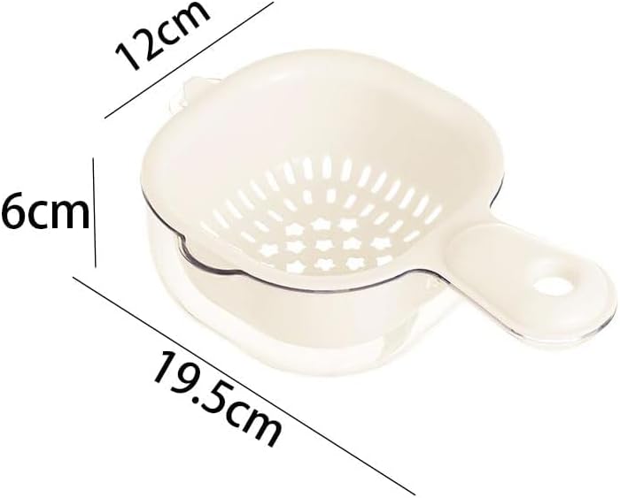 🔥HOT SALE 49%OFF🔥Kitchen Dual-Layer Draining Basket with Handle