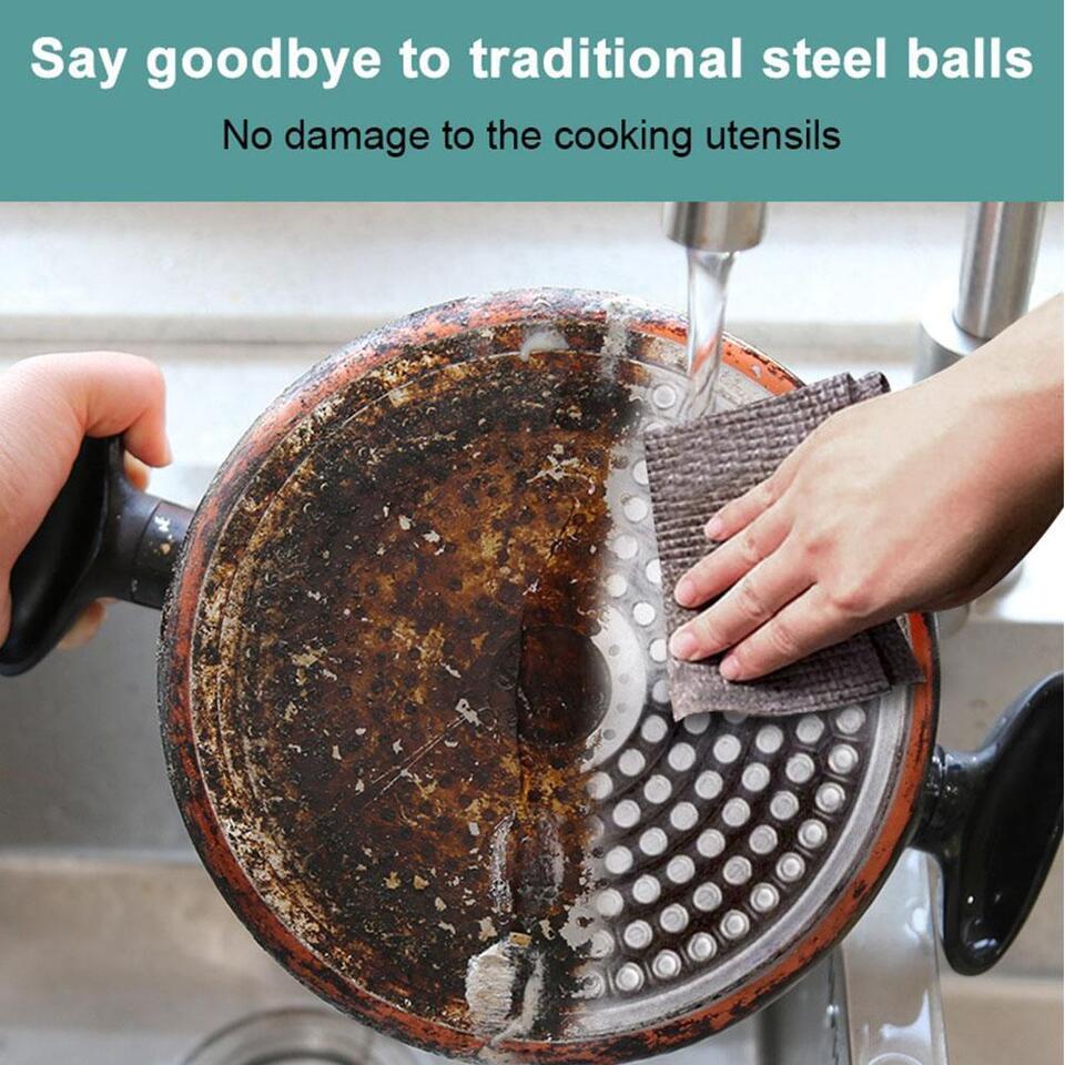 🔥🔥Hot Sales-47% OFF⚡Durable Kitchen Scrub Cloth