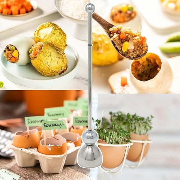 🔥Last Day Promotion - 49% OFF🎁Stainless Steel Egg Cracker Tool🍳🥚