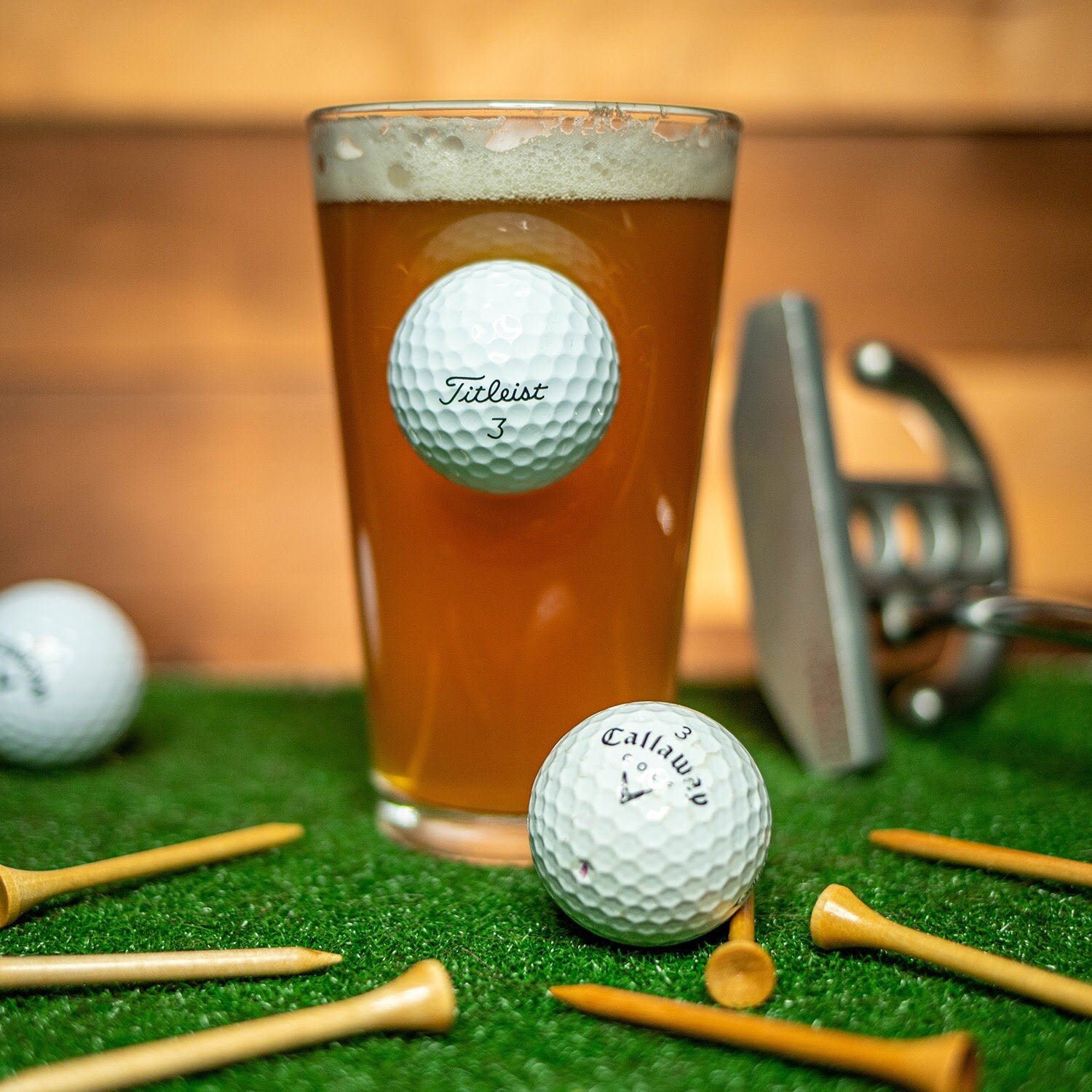 🏑Golf Ball Pint Glass - 16oz