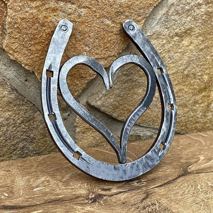 🔥Hot Sale 49% OFF-Forged handmade horseshoe-iron anniversary gifts💕