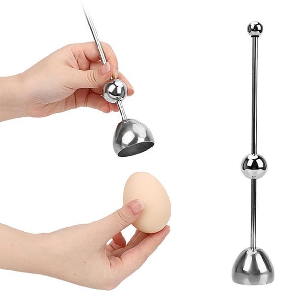 🔥Last Day Promotion - 49% OFF🎁Stainless Steel Egg Cracker Tool🍳🥚