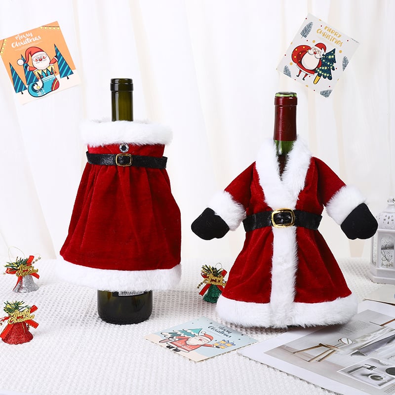 Christmas Decorative Santa Wine Bottle Cover