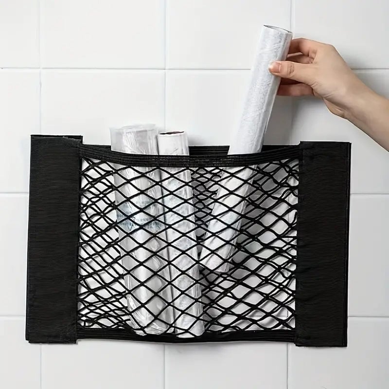🌸Plastic Bag Storage Mesh Bag (With adhesive tape)
