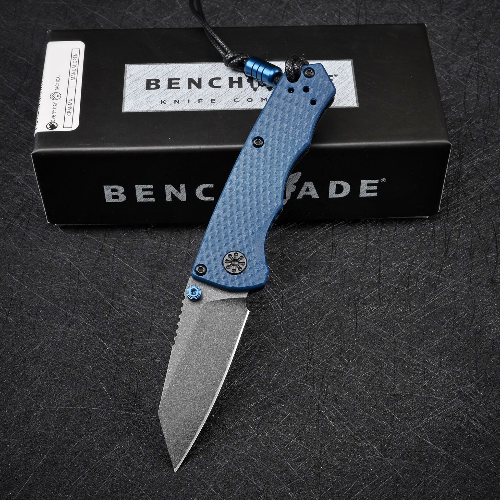 BM 290BK Full Immunity Crater Blau Taschenmesser