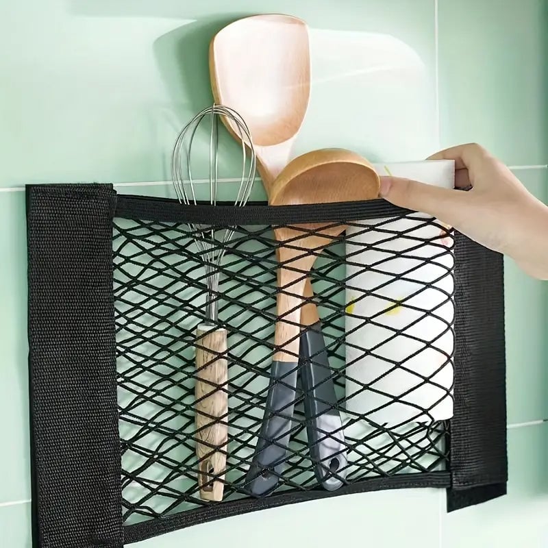 🌸Plastic Bag Storage Mesh Bag (With adhesive tape)