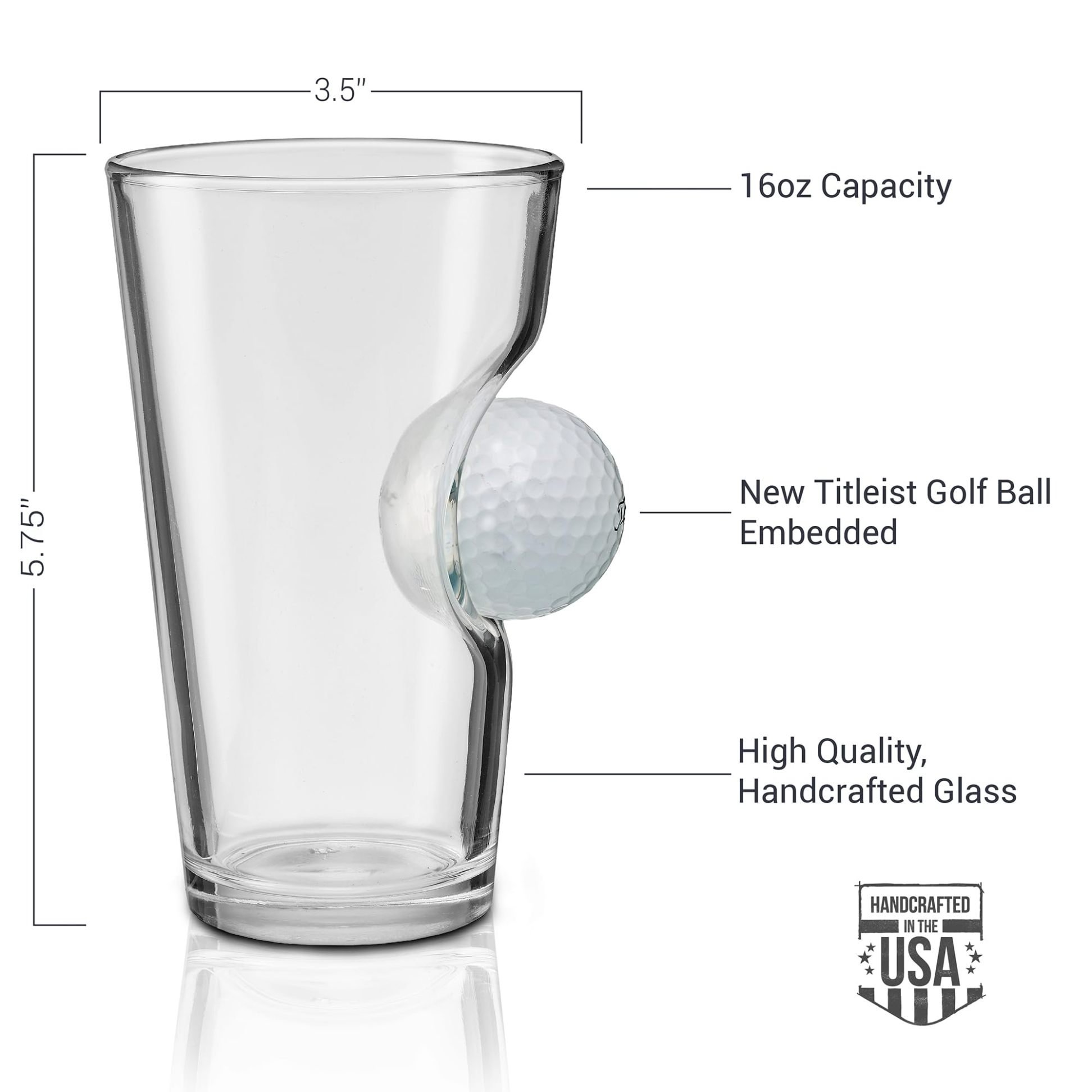 🏑Golf Ball Pint Glass - 16oz