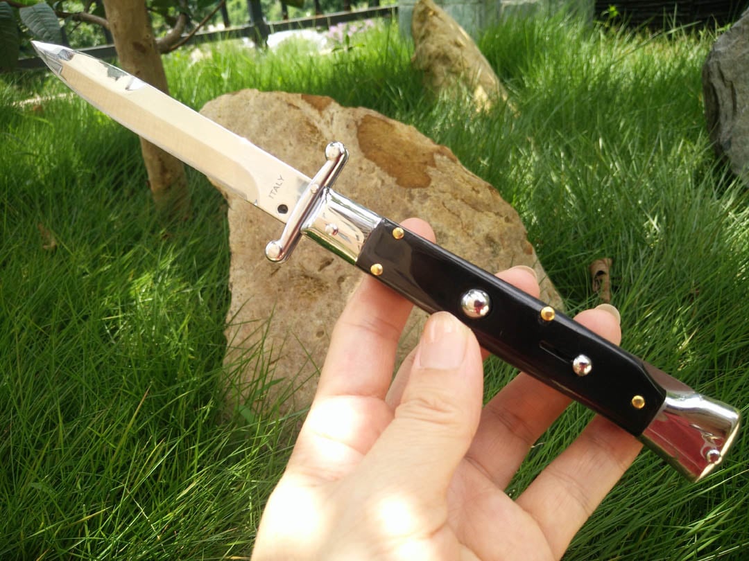 Pure Handmade Old School Italian Stiletto Pocket Knife - Buy 2 Free Shipping