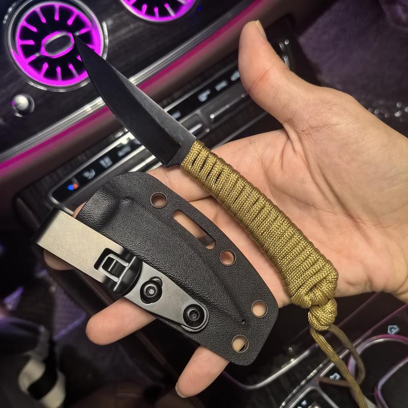 Speedgoat Fixed Knife 440c Blade Nylon Rope Handle