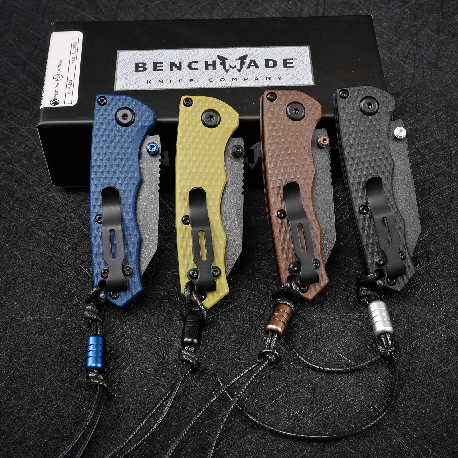 BM 290BK Full Immunity Crater Blau Taschenmesser