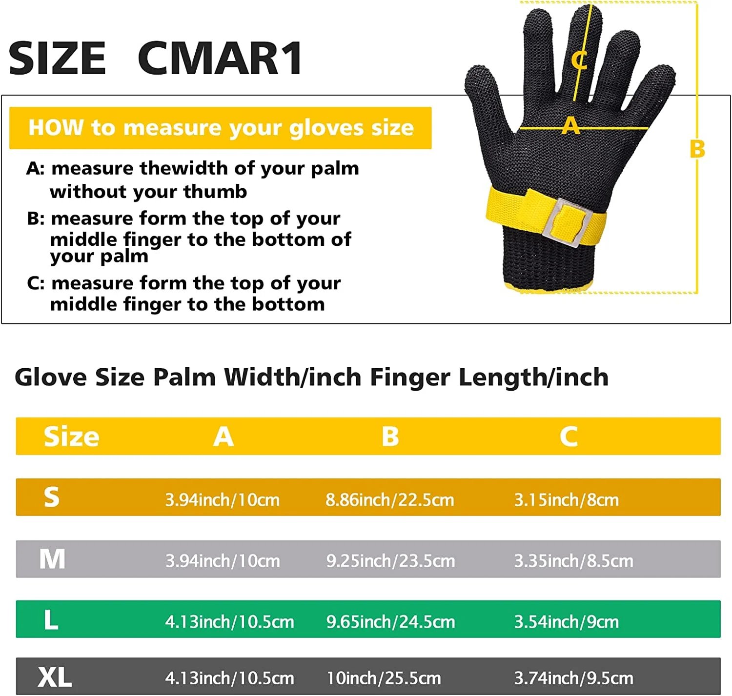 Food Grade Stainless Steel Mesh Metal Glove