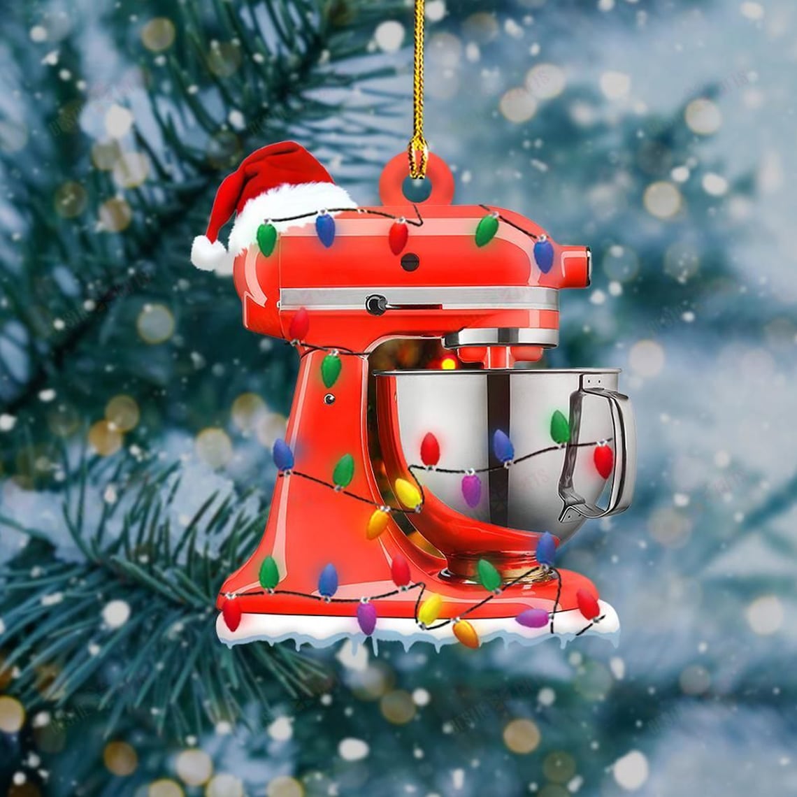 Baking Mixer Christmas Ornament