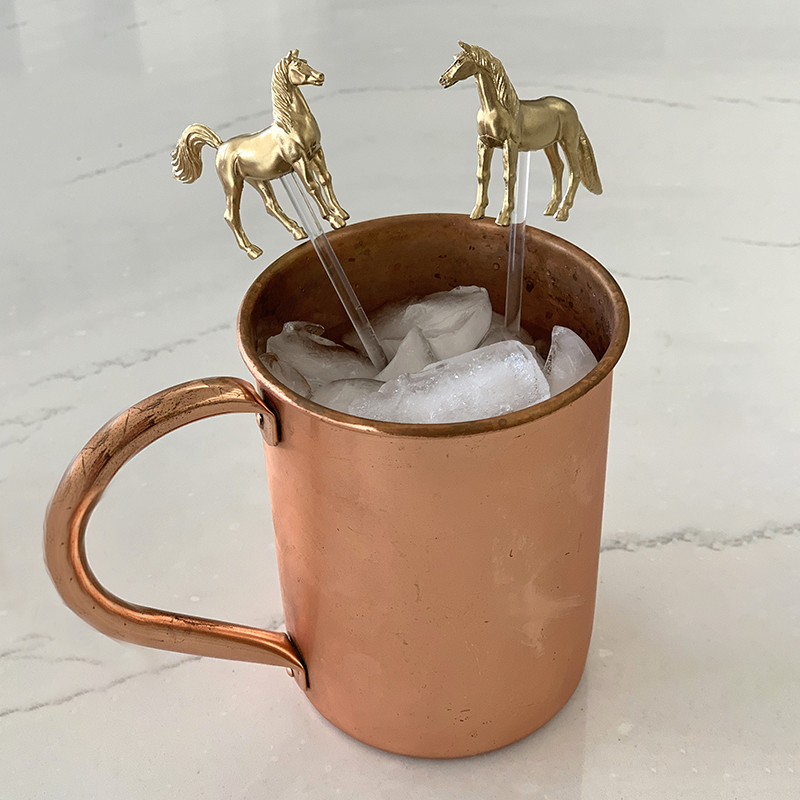 Kentucky Derby Horse Drink Stirrers - Set of 6