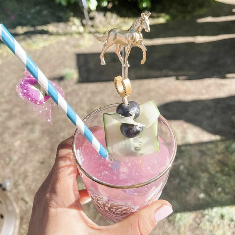 Kentucky Derby Horse Drink Stirrers - Set of 6