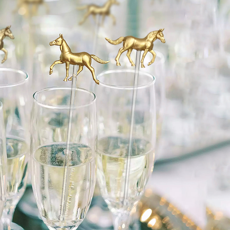 Kentucky Derby Horse Drink Stirrers - Set of 6