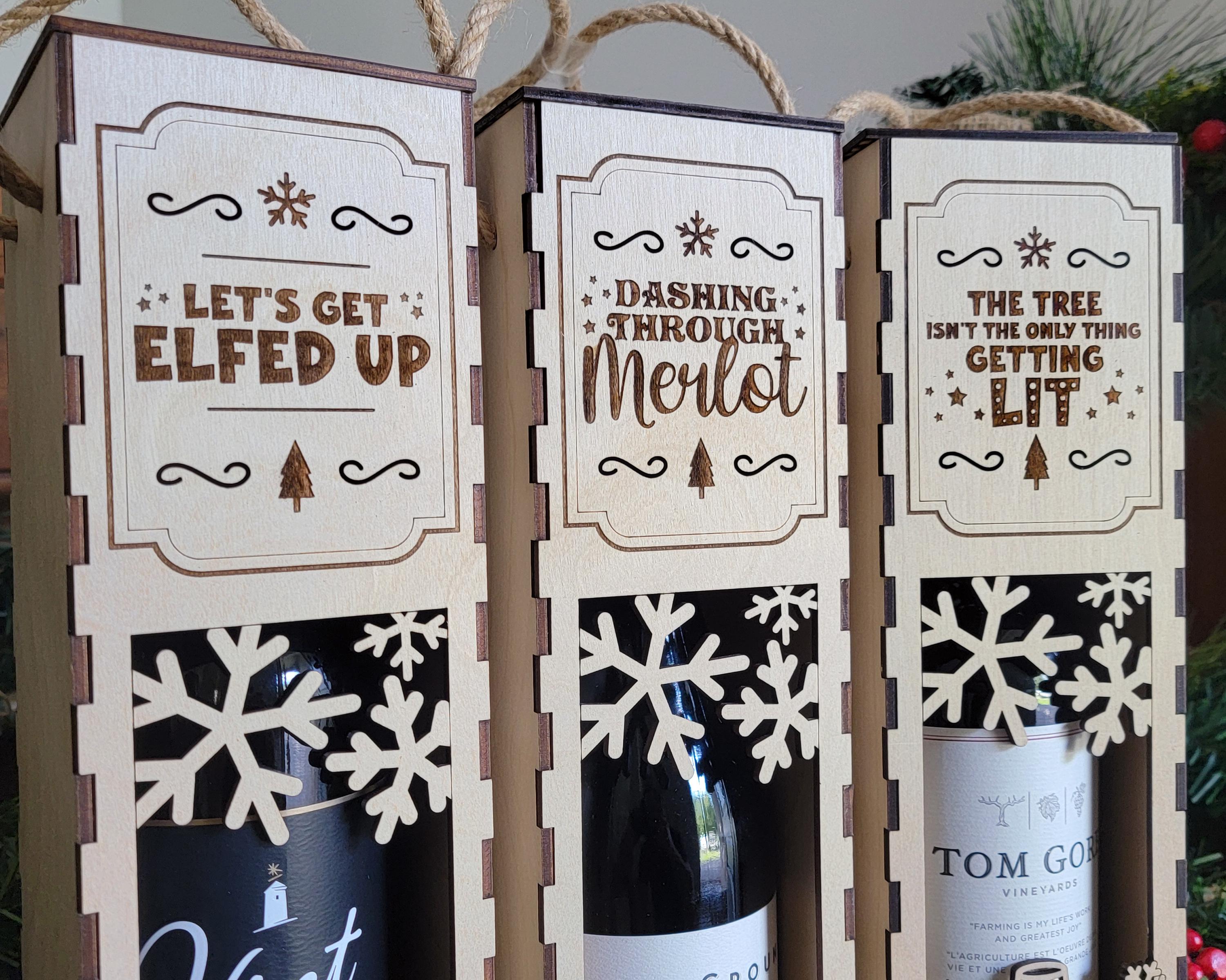 Naughty Wine Box, 6 Designs to Choose, Funny Wine Gift, *wine not included