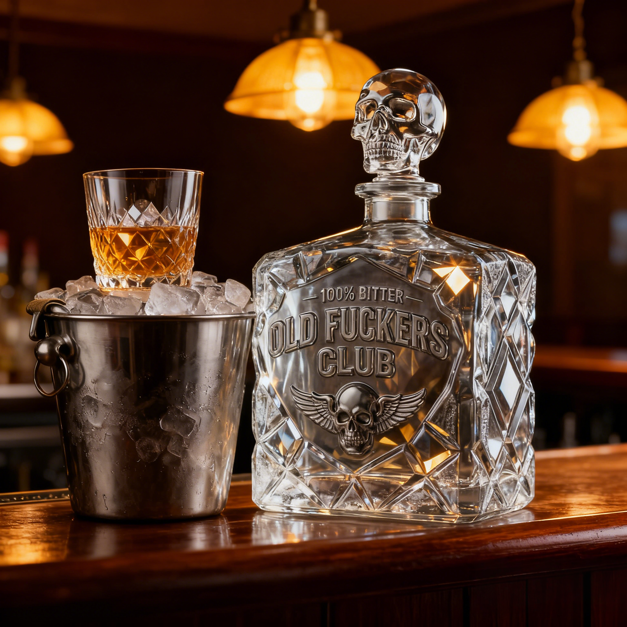 Old Fuckers Club Limited Edition Whiskey Bottle – A Toast to the Old Souls Who Never Quit