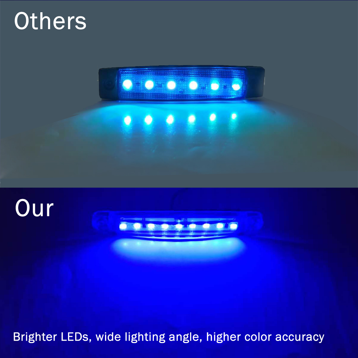 UCINNOVATE Marine Boat Lights, Waterproof Utility Blue Led Interior Lights, Boat Deck Courtesy Transom Cockpit Light for Yacht Fishing Pontoon Boat Sailboat Kayak Bass Boat Vessel (12V)