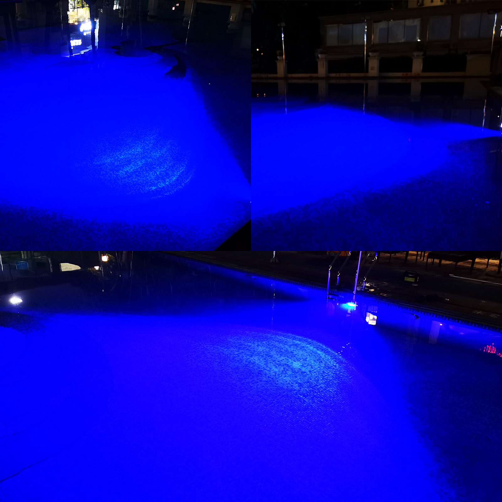 UCINNOVATE 2X 6.9” Marine LED Boat Light, 3000LM 84LED Waterproof Transom Lights, Underwater Light for Yachts, Boats, Sailboat, Pontoon, Transom, Boat Deck Light Stern Lights (Blue, 12-36V, IP68)