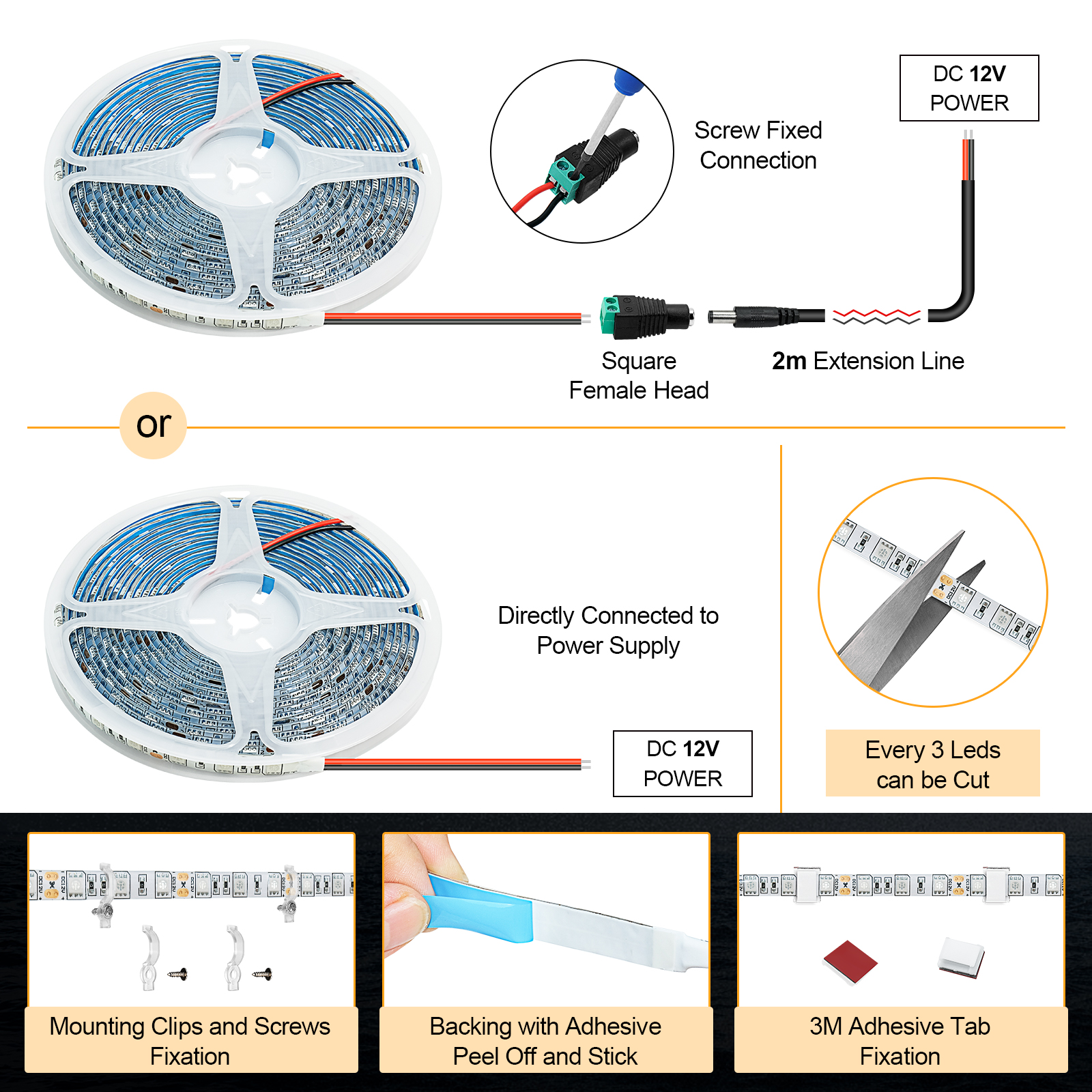 UCINNOVATE LED Boat Light, 16.4FT Marine Waterproof LED Strips, Boat Interior Light, Accent Light, Courtesy Interior Lights, Fishing Night for Pontoon Bass Fishing Yacht Kayak (12V, Blue)